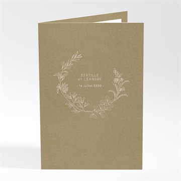 Faire-part mariage festivités plié portrait