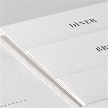 Faire-part mariage sculpture pocketfold - Détail du faire-part