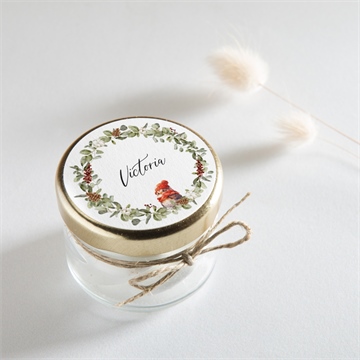 Sticker naissance oiseau d'hiver - Mise en situation