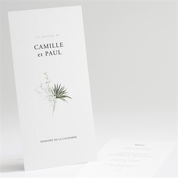 Menu mariage tropical or