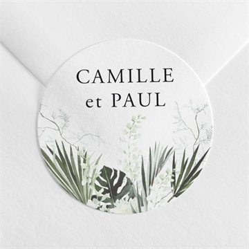 Sticker mariage tropical or