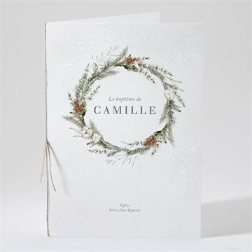 Livret de messe baptême l'hiver