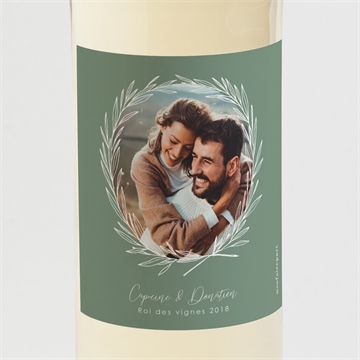 Etiquette de bouteille mariage tout pour toi