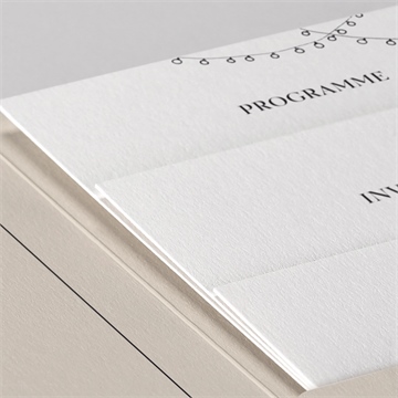 Faire-part mariage au vent pocketfold ! - Détail du faire-part