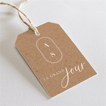 Etiquette mariage notre absolu étui