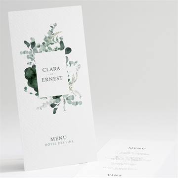 Menu mariage tendre murmure