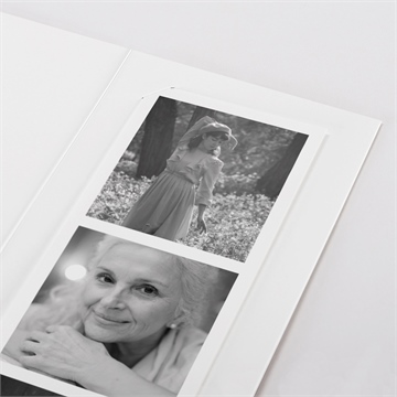 Remerciement décès sa présence photomaton - Détail du faire-part