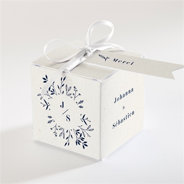 Boîte de dragées mariage notre idylle