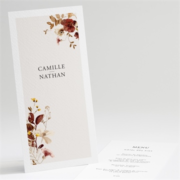 Menu mariage en automne