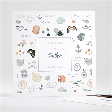 Carte recto-verso - carré