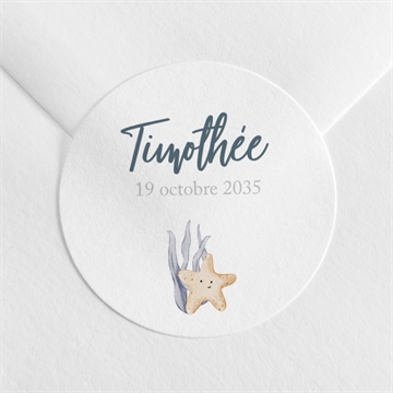 Sticker naissance poisson photomaton