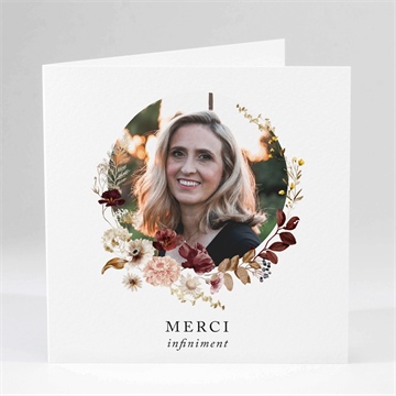 Carte pliée - carré