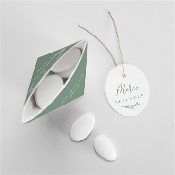 Boîte de dragées mariage tout pour toi étui - Intérieur de la boîte