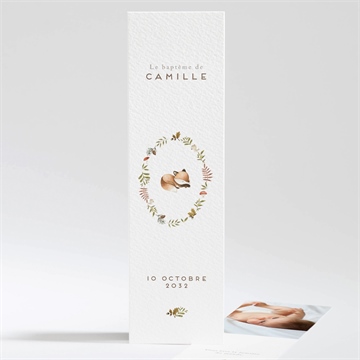 Signet baptême renardeau