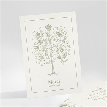 Remerciement décès l'arbre de vie