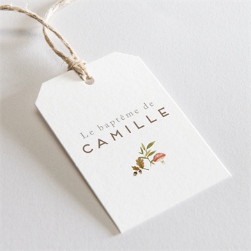 Etiquette baptême renardeau