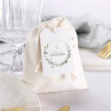 Pochon baptême l'eucalyptus