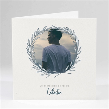 Faire-part profession de foi joie pure