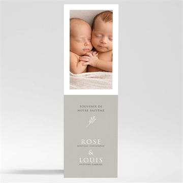 Signet baptême petits jumeaux