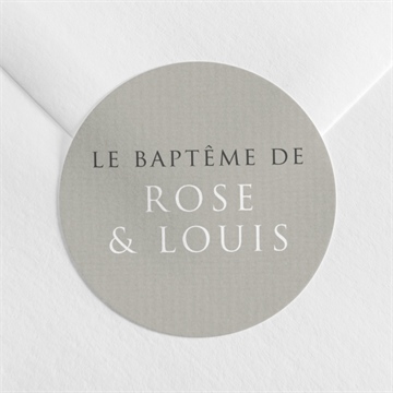 Sticker baptême petits jumeaux