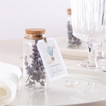 Mignonette baptême ma montgolfière étiquette - Mise en situation