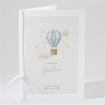 Livret de messe baptême ma montgolfière