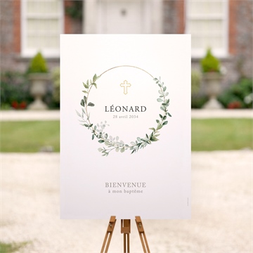 Panneau bienvenue l'eucalyptus - Mise en situation