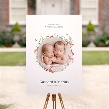 Panneau bienvenue forêt