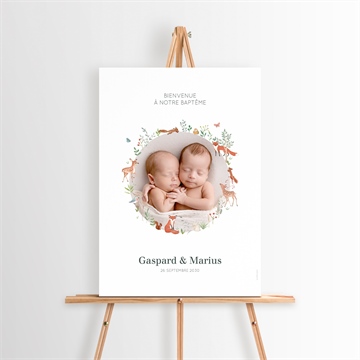 Panneau bienvenue forêt - Mise en situation