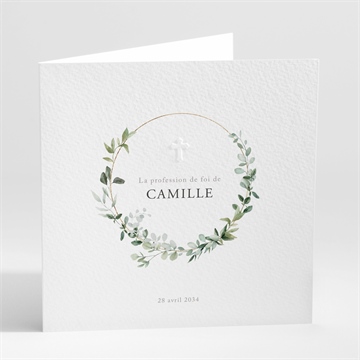 Faire-part profession de foi solennel