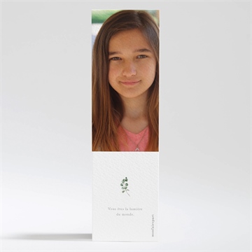 Signet profession de foi solennel - Dos du signet