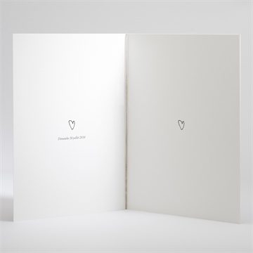 Livret de messe baptême pictos jumeaux - Intérieur du livret