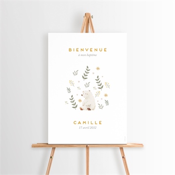 Panneau bienvenue nounours