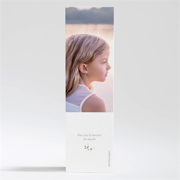 Signet communion beauté au naturel - Dos du signet