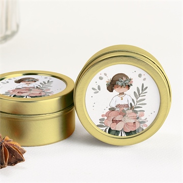 Bougie communion beauté au naturel sticker