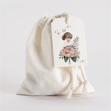 Pochon communion beauté au naturel sticker