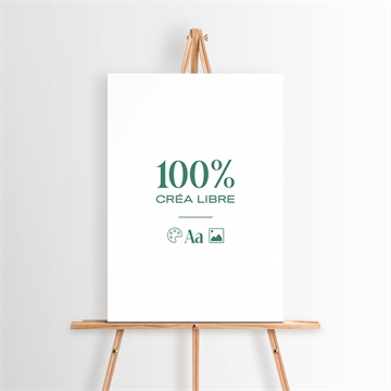 Panneau bienvenue 100% à créer