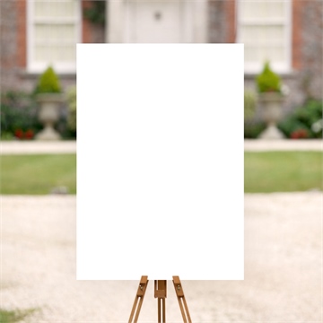 Panneau bienvenue 100% à créer - Mise en situation