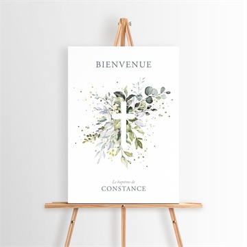 Panneau bienvenue en lumière