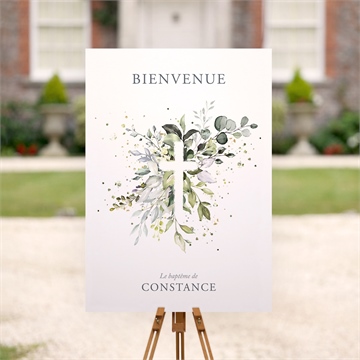 Panneau bienvenue en lumière - Mise en situation