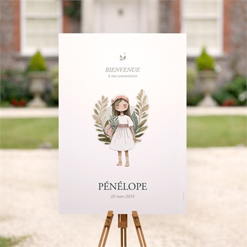 Panneau bienvenue jolie bohème