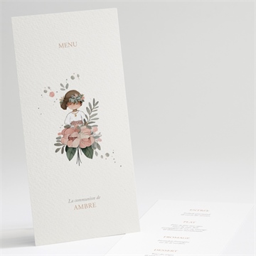 Menu communion beauté au naturel sticker