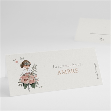 Marque-place communion beauté au naturel sticker