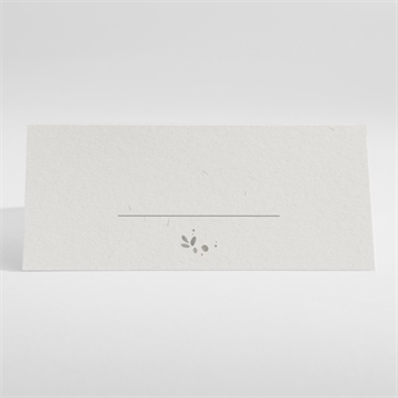 Marque-place communion beauté au naturel - Dos du marque-place