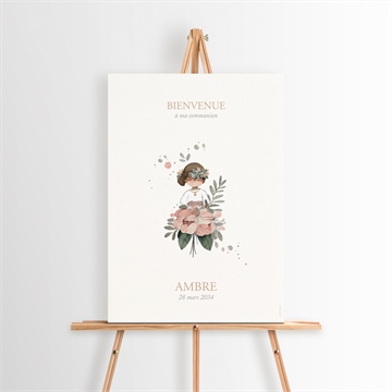 Panneau bienvenue beauté au naturel sticker