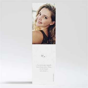 Signet profession de foi trésor - Dos du signet