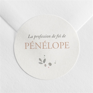 Sticker profession de foi trésor portrait