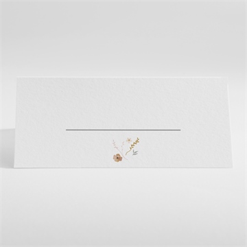 Marque-place communion belle colombe - Dos du marque-place