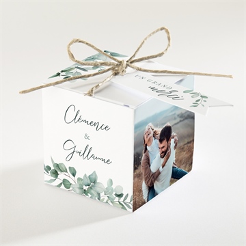 Boîte de dragées mariage lyrisme