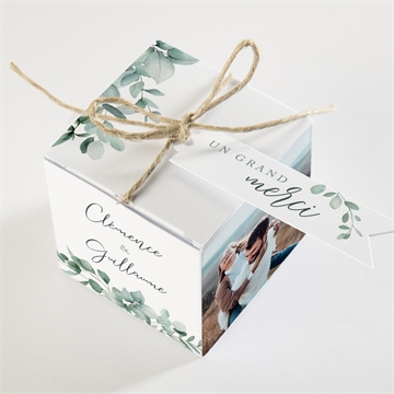 Boîte de dragées mariage lyrisme - Dos de la boîte